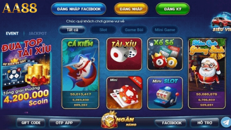 đặc điểm chính của game bài aa88 casino