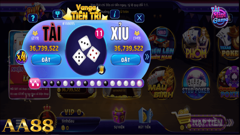 Game đánh tài xỉu